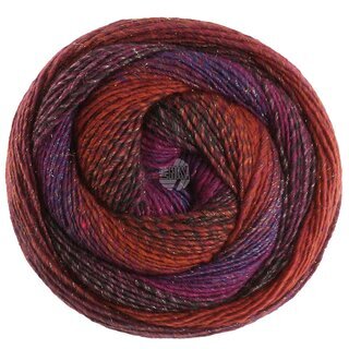 Gomitolo Gala 4029-Burgund/Schwarzrot/Rotviolett/Purpur/Blauviolett/Dunkelblau/Rostrot/Terrakotta