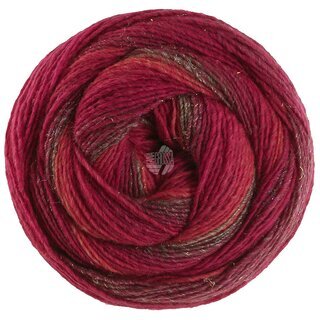 Gomitolo Gala 4031-Graubraun/Weinrot/Dunkelrot/Kirschrot