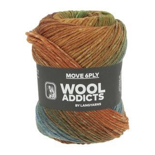 MOVE 6-FACH/6-PLY 08-orange/oliv/brown/blue