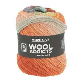 MOVE 6-FACH/6-PLY 09-turquoise/orange/yellow