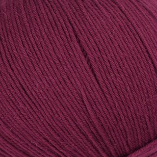 Supersocke 6-fach Merino Uni Weinrot 5016