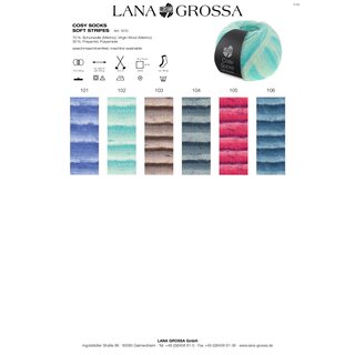 MEILENWEIT 100g Cosy Socks Soft Stripes