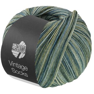 VINTAGE SOCKS Multi 1052-Lindgr�n/Graugr�n/Olivgr�n/Petrolgr�n/Resedagr�n