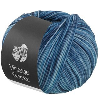 VINTAGE SOCKS Multi 1055-T�rkisgr�n/Petrol/Graublau/Dunkelpetrol