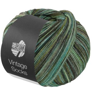 VINTAGE SOCKS Multi 1057-Hellgr�n/Moosgr�n/Graugr�n/Jade/Schwarzgr�n/Lodengr�n