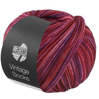 VINTAGE SOCKS Multi 1058-Hellrosa/Rosa/Pink/Weinrot/Brombeer/Lachsrot/Violett