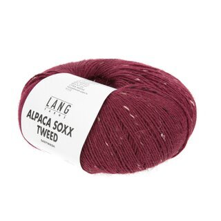 Alpaca Soxx Tweed 62-weinrot