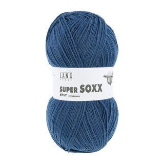 Super Soxx 6-fach Uni Stahlblau 10