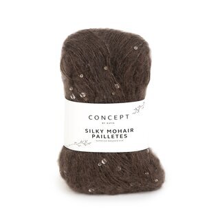 SILKY MOHAIR PAILLETTES 207-Schokoladenbraun