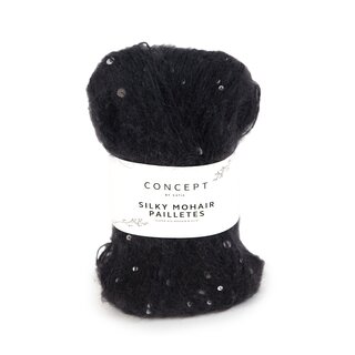 SILKY MOHAIR PAILLETTES 209-Schwarz